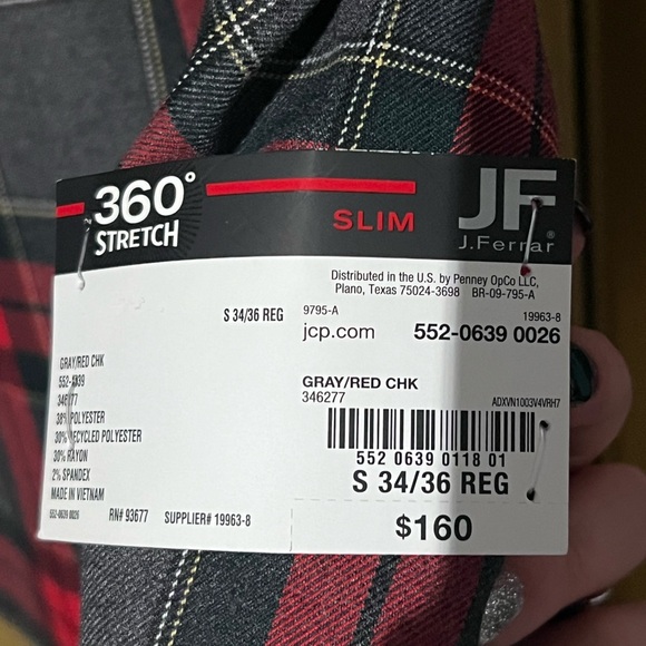 J.Ferrar Slim Men’s Dress Jacket S34/36REG - Picture 2 of 5